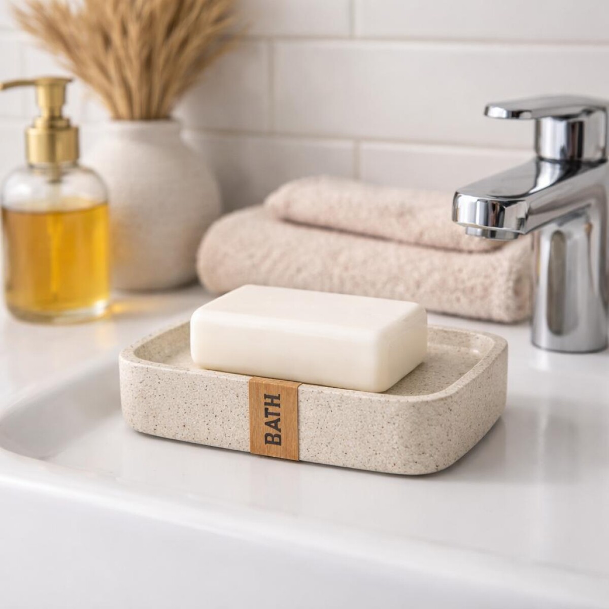 Jabonera para Baño - Arena 