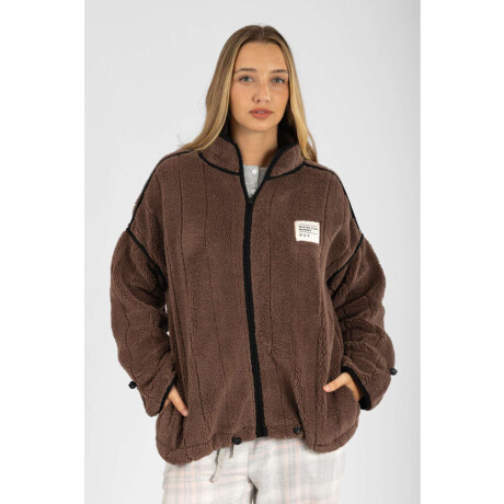 Sport sherpa jacket Marron