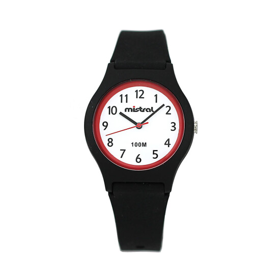 Reloj Mistral Deportivo Silicona Negro 0