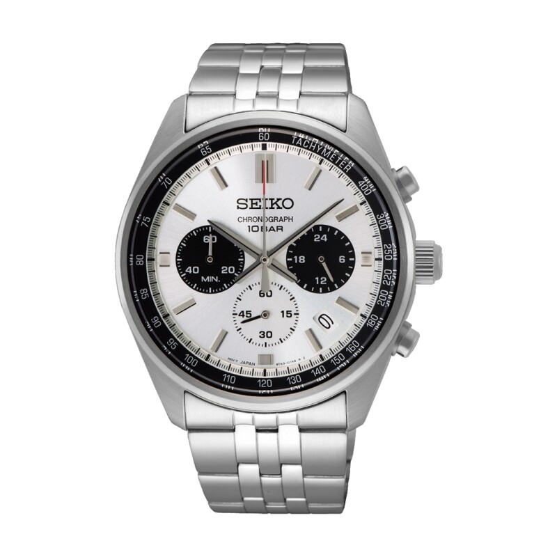 Reloj Seiko SSB425P1 para hombre con correa de acero Plateado