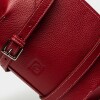 Bandolera Sauvage en cuero graneado Rojo