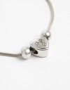 Pulseras Flexibles Metal Pulsera Flexible Dijes - Plateado Rodio