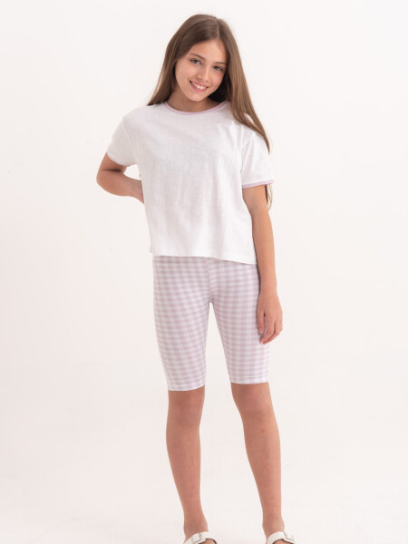 Legging corta Lila