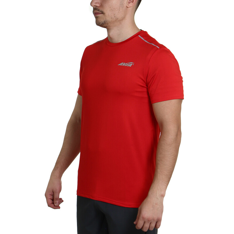Avia Remera Manga Corta Hombre - Rojo Rojo
