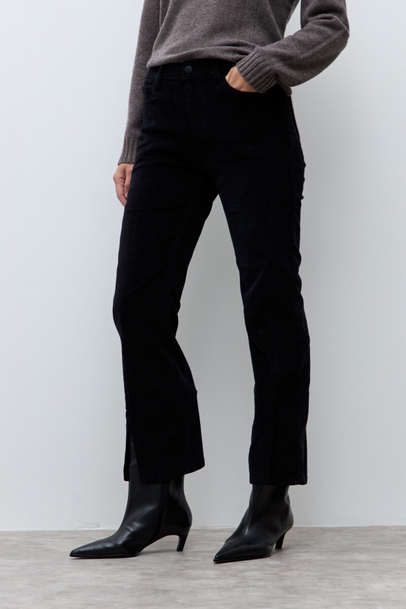 Pantalón Donna de pana negro