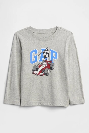 Remera Gràfico Toddler Niño Light Heather Grey B08