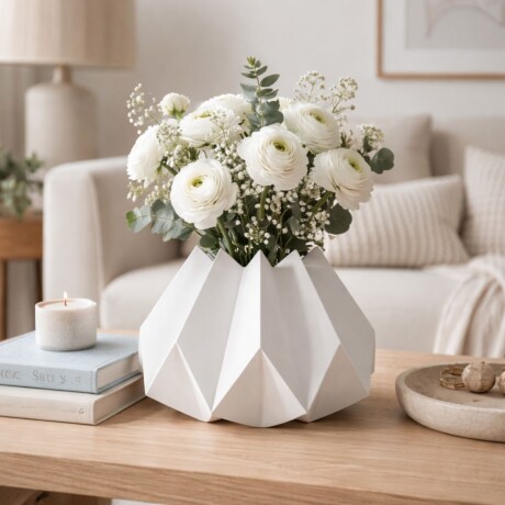 DECORACION ORIGAMI Blanco - Medium