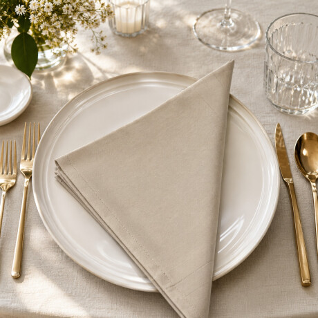 Servilleta de Mesa Karsten 51x51 - Por Unidad Beige