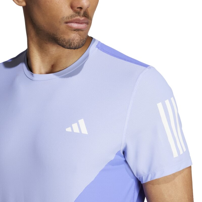 Remera Adidas Own The Run Colorblock AEROREADY Azul