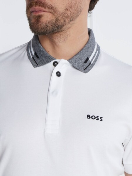 Hugo Boss -Remera polo de algodón, regular fit, PADDY 1 Blanco