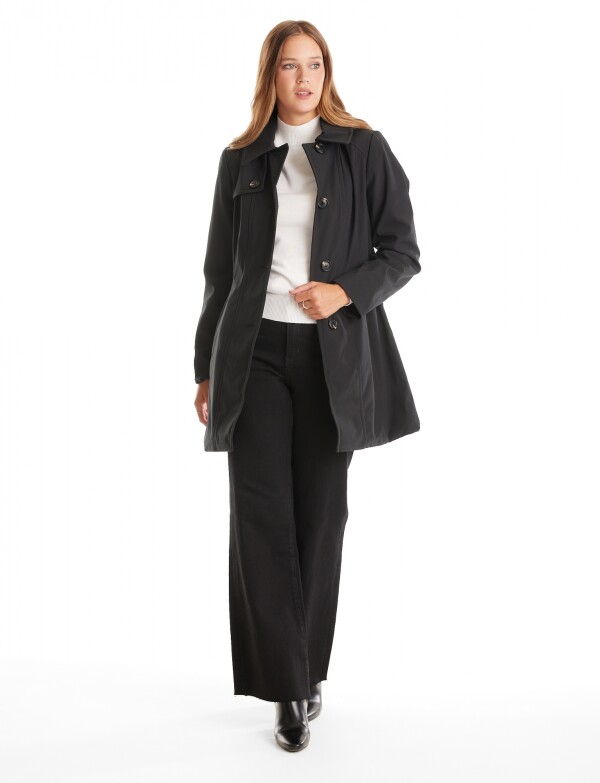 Gabardina Trench Impermeable NEGRO