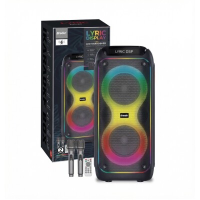 Parlante Bt Brodu BTS-2108 2x12" c/bateria c/ 2 microfonos Parlante Bt Brodu BTS-2108 2x12" c/bateria c/ 2 microfonos
