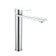 GRIFERIA LAVATORIO ALTO EN BRUSHED NICKEL - SERIE SALEMI GRIS-BRUSHED NICKEL
