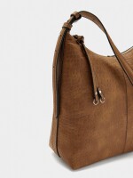 Bolso De Hombro Con Grabado Animal camel