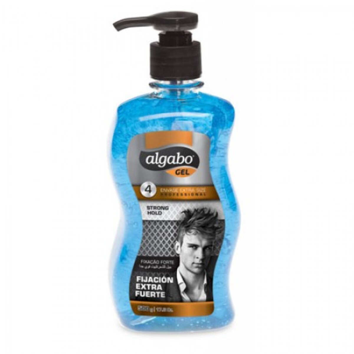 Algabo Azul Gel Capilar Fuerte 500gr – Fijación Intensa y Brillo Duradero