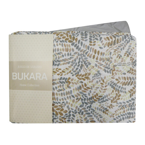 Juego Sábanas 1 Plaza Bukara 100% Microfibra 242-01