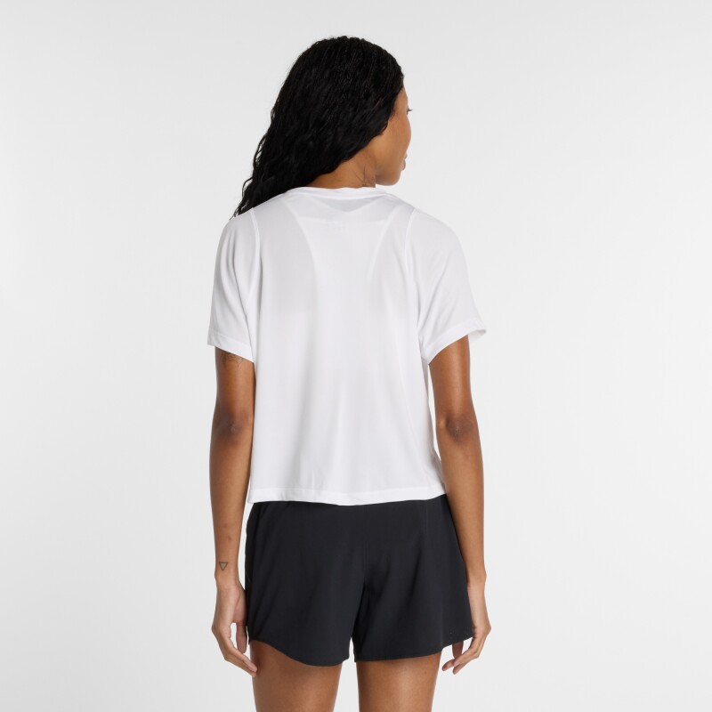 Remera New Balance de Dama - Infinity Propel - WT61A31KWT WHITE