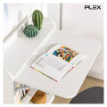 Escritorio Plex + Silla giratoria ecocuero Blanco