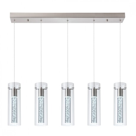Colgante led lineal cinco cilindros efecto agua 30W Colgante led lineal cinco cilindros efecto agua 30W