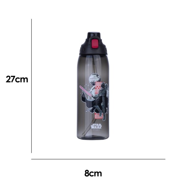 Botella plástica Star Wars 1lt negro