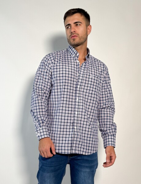 Camisa a cuadros Thot Azul