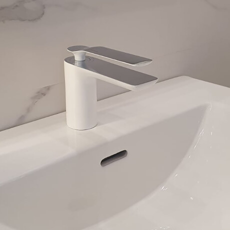 GRIFERIA DE LAVATORIO MONOCOMANDO BLANCO AQUALIA BLANCO