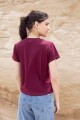 TSHIRT SHORT FW24 Bordeaux