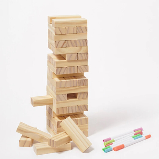 Jenga de Madera Sunny Life para Colorear - Incluye 6 Colores Jenga de Madera Sunny Life para Colorear - Incluye 6 Colores