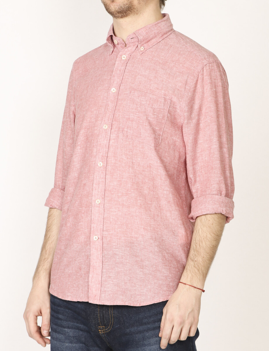 011665 CAMISA DE LINO HARRINGTON LABEL Coral