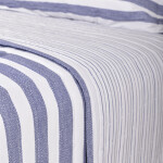 Cubrecama Col. Kids Rayas Gastadas Azul