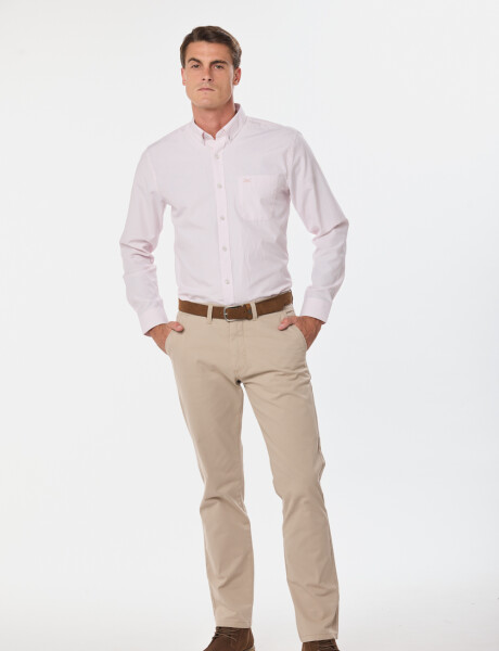 PANTALÓN SKINNY CON SPANDEX Beige