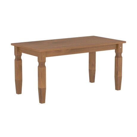 JUEGO DE COMEDOR PINO MARRON MEX 1+6