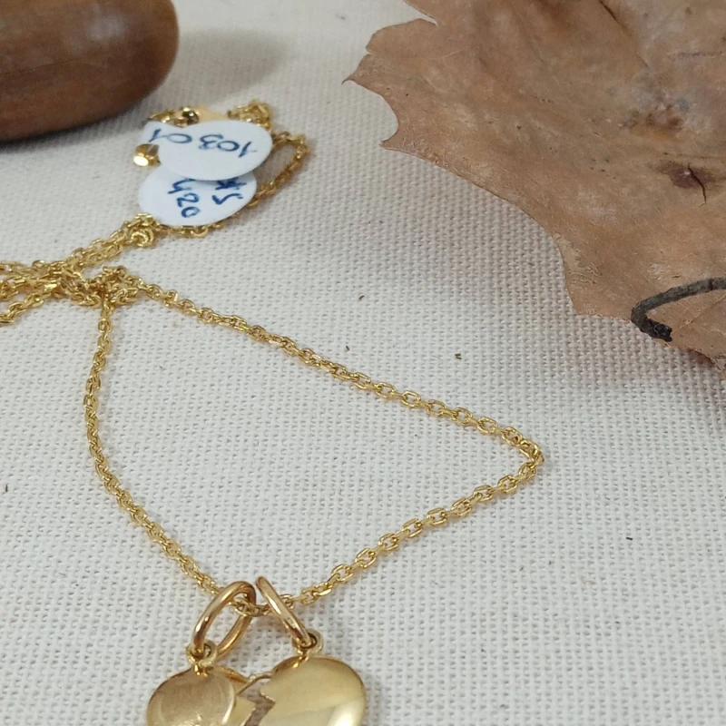 Dije Corazón partido Oro 18k Dije Corazón partido Oro 18k