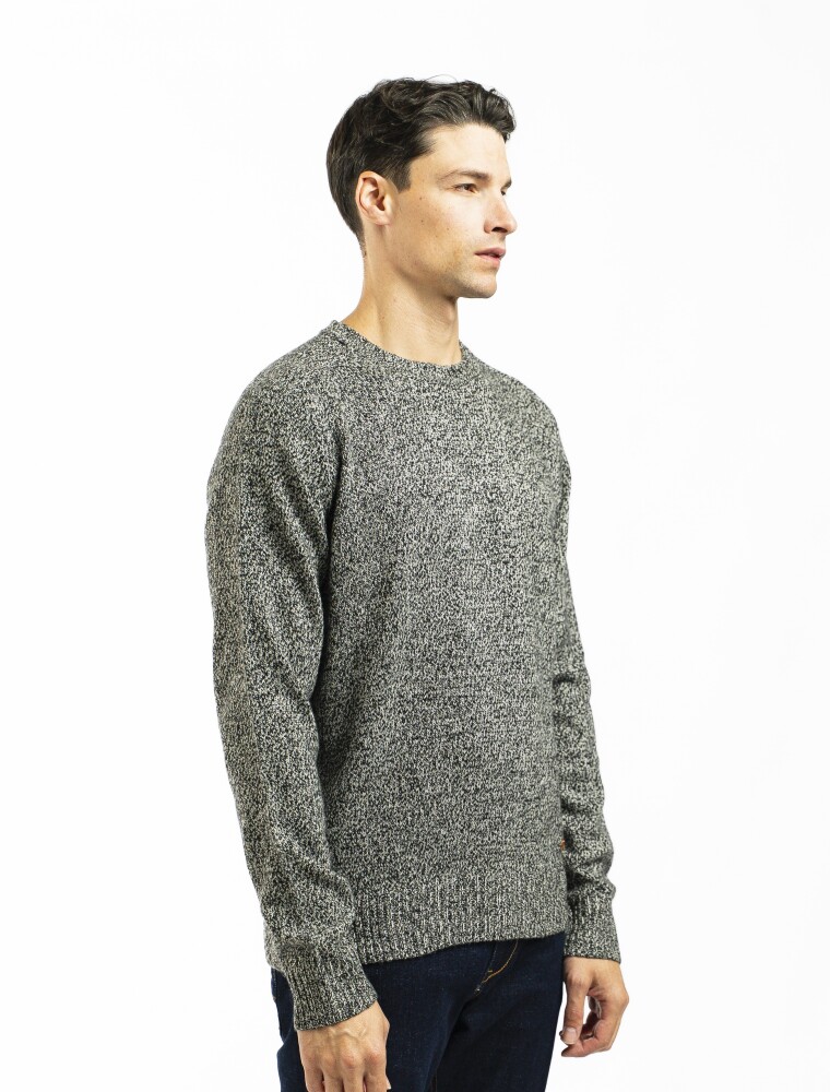 Buzo Shetland Negro Melange