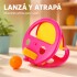 Raqueta Lanza y Atrapa Pelota con 2 Bolas Rosa 1