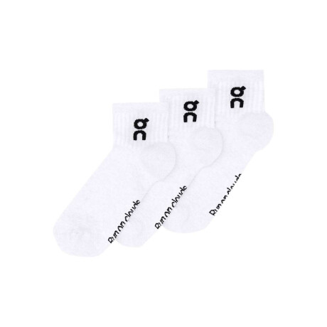 Medias Logo Alto 3P Unisex Blanco