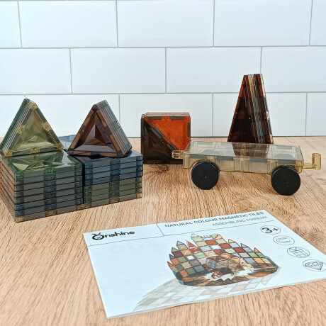 Juego magnético imanes colores tierra 60 piezas Sc