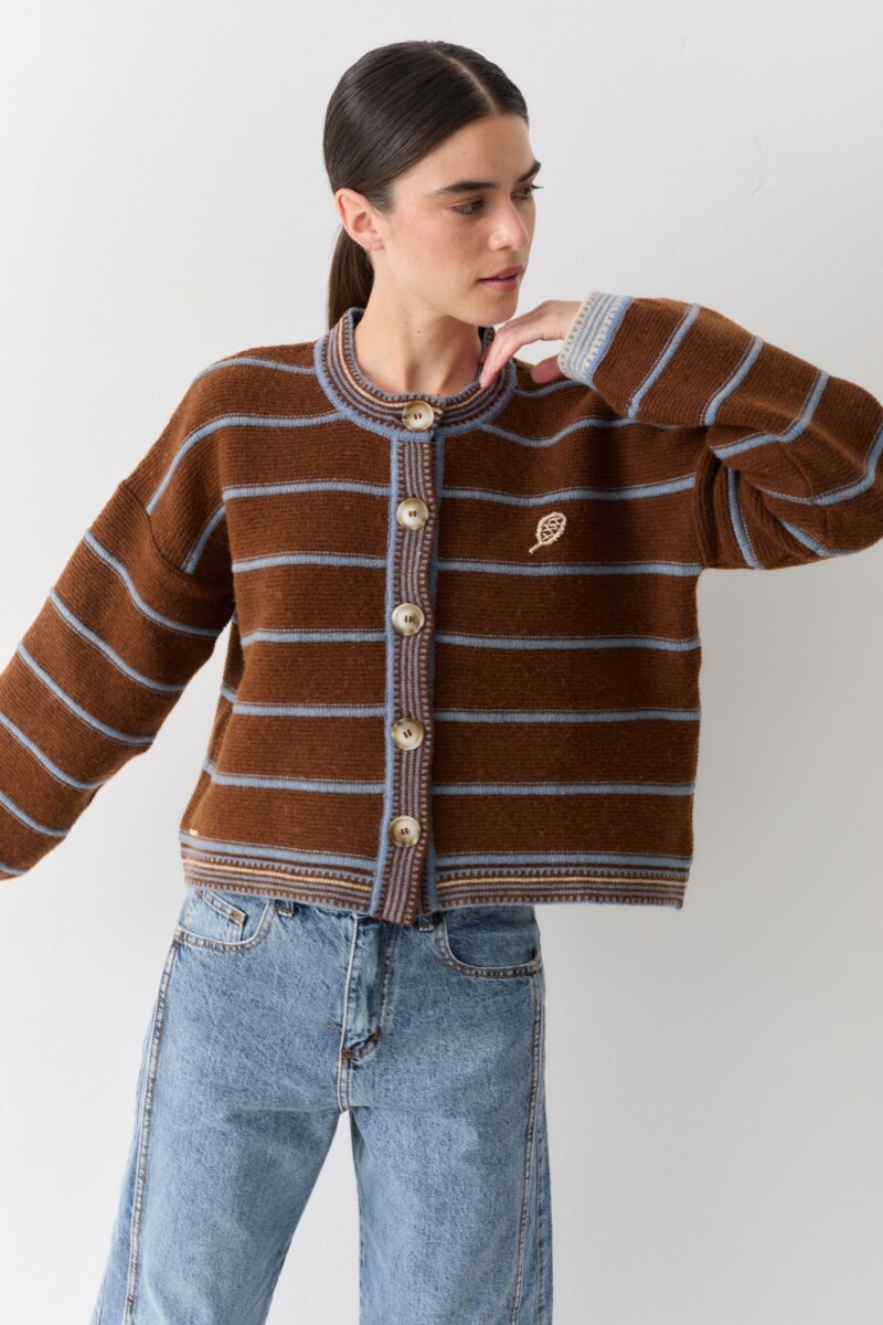 CARDIGAN TERRO TENNIS Chocolate Pre Venta