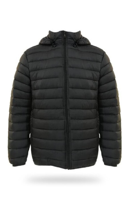 Campera capitoneada Negro