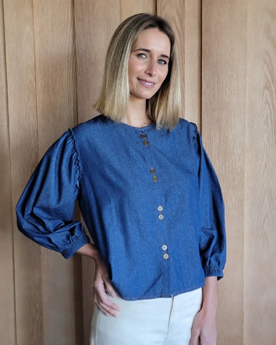 Camisa Melón - Denim Azul 