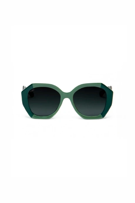 Lentes Tiwi Vega Bicolour Shiny Green With Green Gradient Lenses