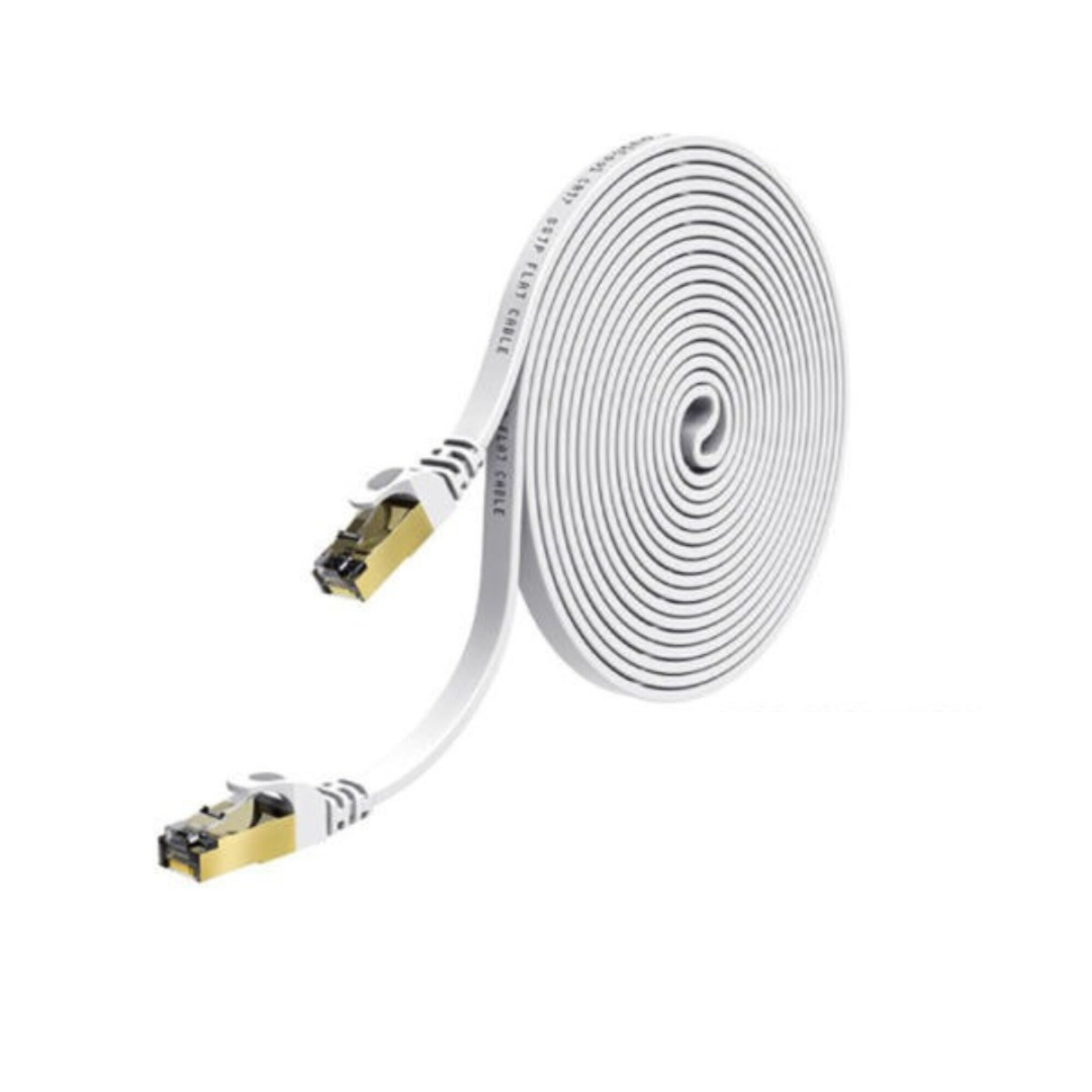 Cable Ethernet Cat 7 de 10 pies, cable de Internet largo plano resistente,  cable de red LAN Cat7 blindado, cables de conexión Gigabit de alta  velocidad con conector RJ45 para juegos PS4