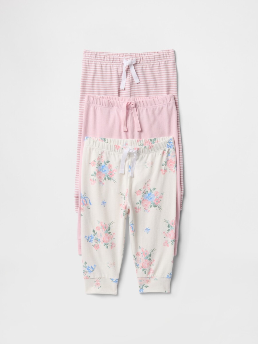 JRSY 3PK PANT BAS - Rose Mist 