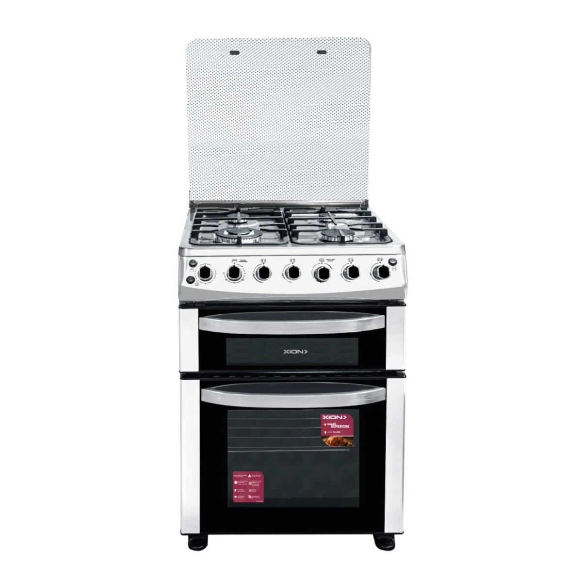 cocina doble horno combinada con termocupla 60cm XION XI-CO6020DX-CU 