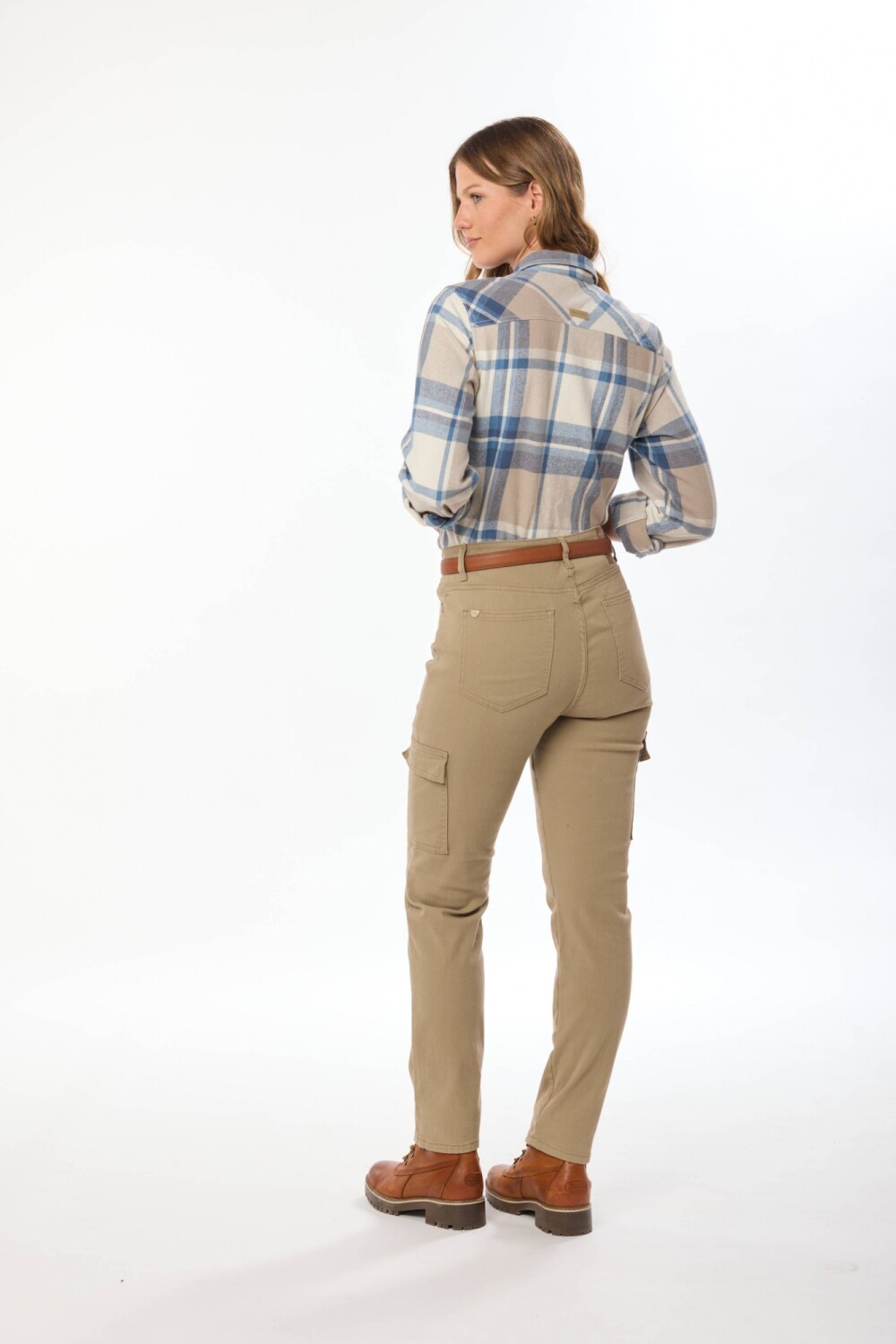 PANTALÓN CARGO SKINNY Beige