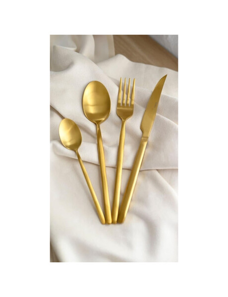 SET 24 PIEZAS CUBIERTO ACERO INOXIDABLE GOLD TOKIO SET 24 PIEZAS CUBIERTO ACERO INOXIDABLE GOLD TOKIO