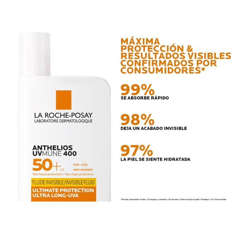 Protector Solar Anthelios Uvmune Fluido Inv. Spf50+. 50 Ml. Protector Solar Anthelios Uvmune Fluido Inv. Spf50+. 50 Ml.
