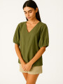Blusa Zaphra Verde Oliva