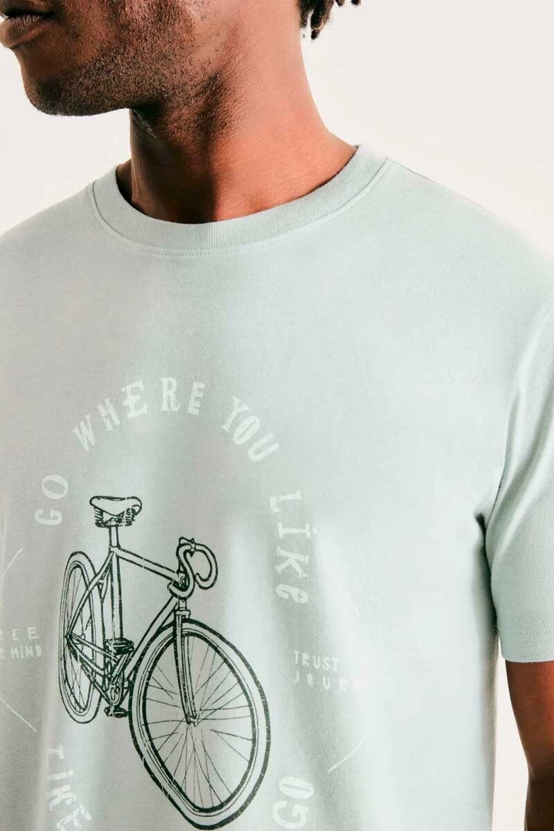 T-SHIRT HERING 4F87 Verde-botella