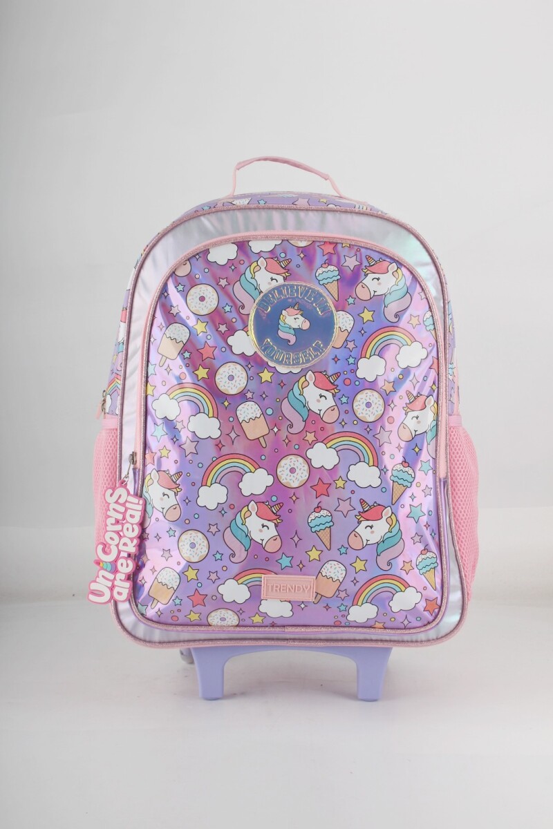 Mochila con carrito Trendy - Rosado 